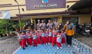 Polsek Candi Edukasi Siswa PAUD, Polisi Sahabat Anak 