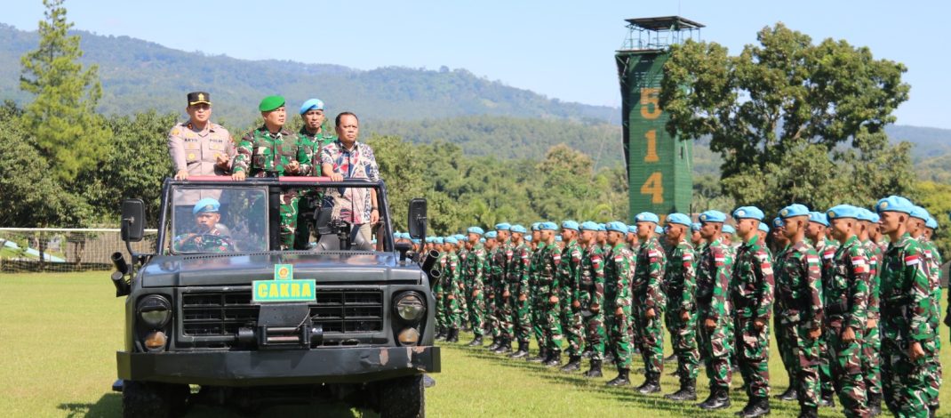 Yonif 514 Kostrad Laksanakan Upacara Pelepasan Satgas Yonmek TNI Konga XXIII-T UNIFIL Lebanon