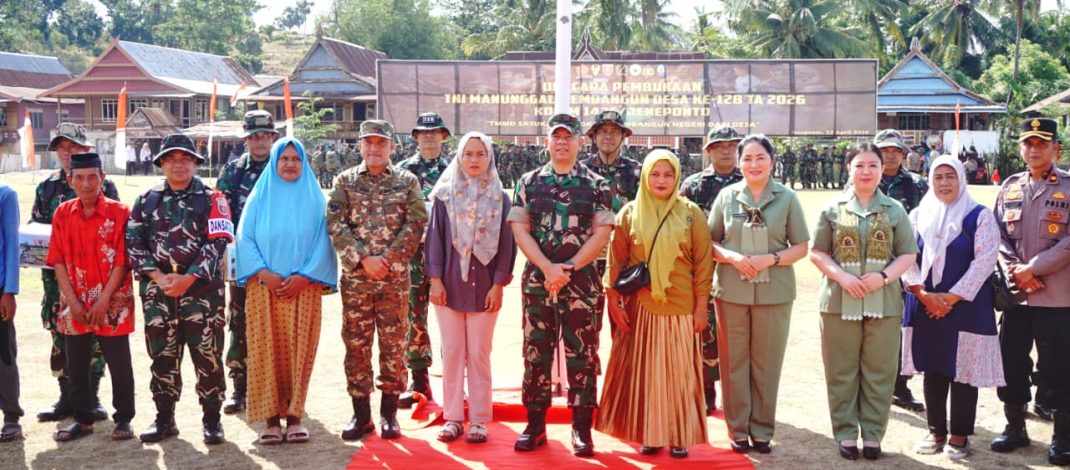 Gelar Upacara Pembukaan TMMD Ke-128 KODIM 1425, Bupati Jeneponto Bertindak Sebagai Irup