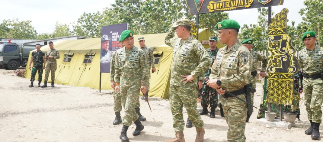 Dandim 0812/Lamongan Dampingi Pangdam V/Brawijaya Tinjau Kesiapan Operasional dan Progres Pembangunan Mako Yonif TP 887/KJM di Lamongan