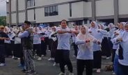 Plt Bupati Hadiri Senam Sehat dan Festival Tradisional Fatayat NU Tulungagung