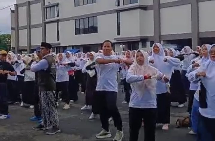 Plt Bupati Hadiri Senam Sehat dan Festival Tradisional Fatayat NU Tulungagung