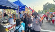 Polwan Polresta Sidoarjo Sapa Warga di CFD Alun-alun
