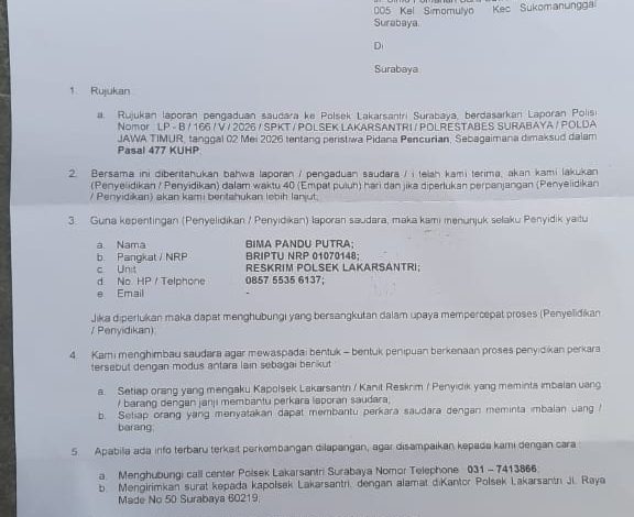 Toko di Lakarsantri Surabaya Dibobol, Sembako Ludes Digondol Maling
