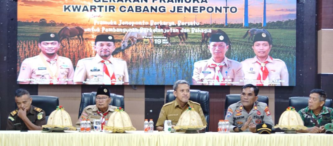 Hadiri Muscab Gerakan Pramuka, Bupati Jeneponto Dorong Pembentukan Karakter Generasi Muda