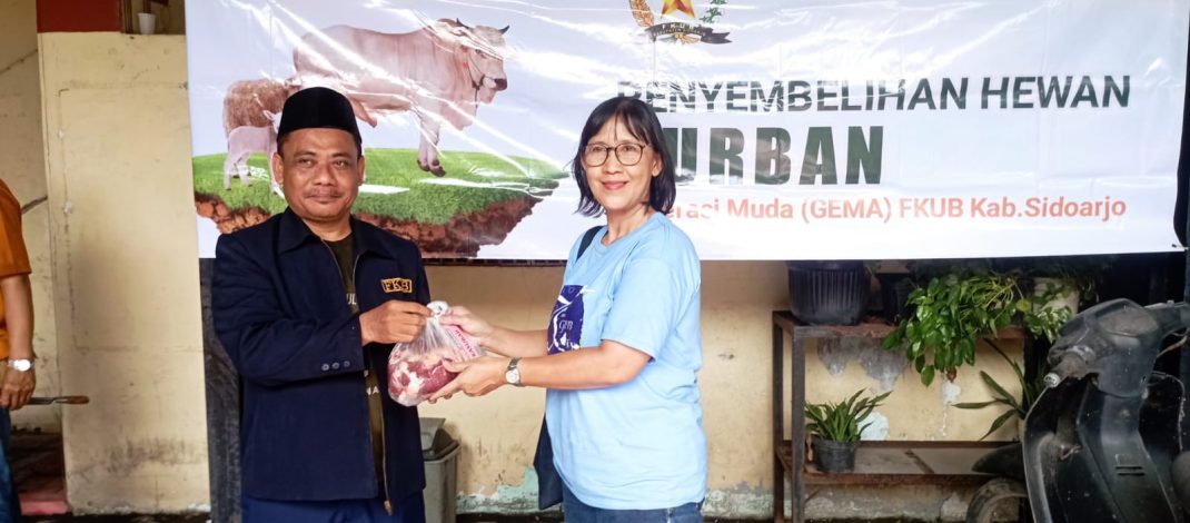 Suka Cita Umat Beragama di Hari Raya Idul Adha 1447 H, FKUB Sidoarjo Salurkan Daging Qurban