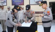 Estafet Tongkat Komando Satlantas Blitar Kota dan Polsek Ponggok Resmi Diserahterimakan, Ini Harapan Kapolres
