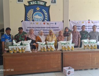 Pastikan Distribusi Tepat Sasaran, Pasi Ter Kodim 0812/Lamongan Kawal Monev Bantuan Pangan di Tambakploso