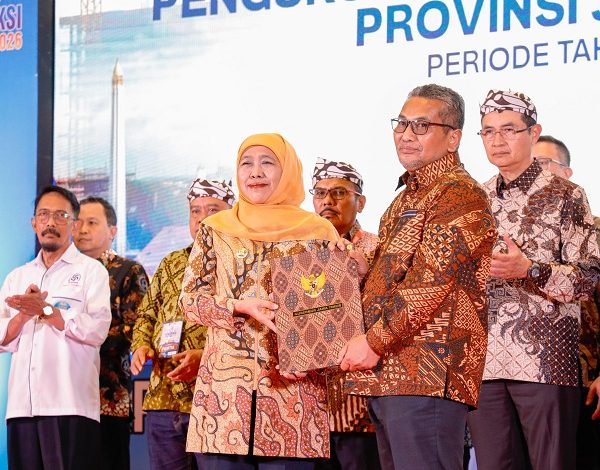 Gubernur Khofifah Buka Expo Konstruksi dan Kukuhkan Forum Jasa Konstruksi Jatim 2026, Dorong Sektor Jasa Konstruksi Jadi Motor Pertumbuhan Ekonomi dan Pencipta Lapangan Kerja