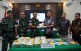 Satgas Pamtas Yonarhanud 1 Kostrad Gagalkan Penyelundupan 21,4 Kilogram Sabu Dari Malaysia