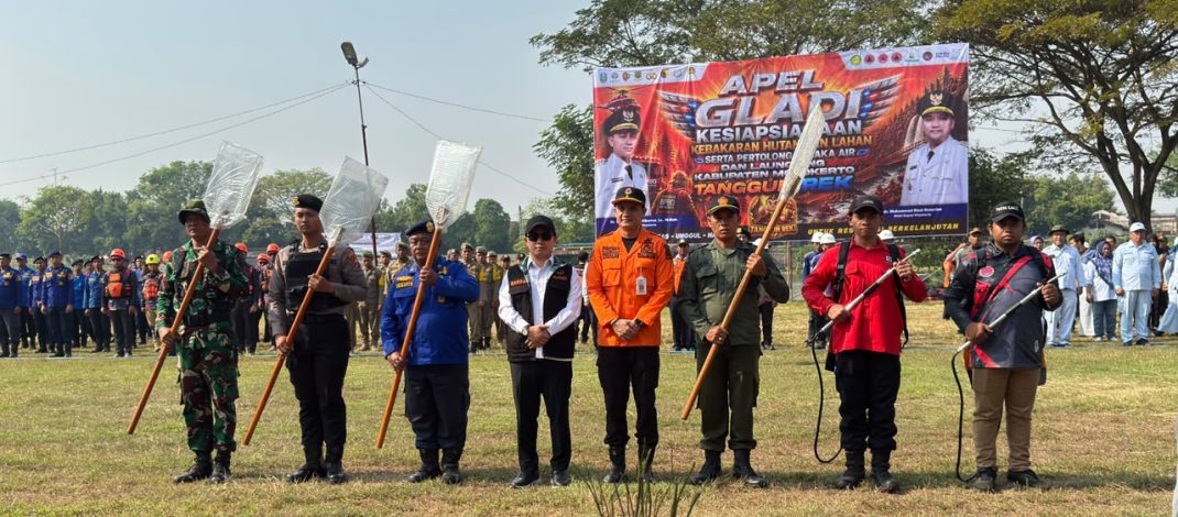 Bupati Mojokerto Luncurkan “Mojokerto Tangguh Rek” dan Aplikasi Mojo Mandala, Perkuat Kesiapsiagaan Karhutla