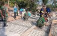 Wujud Sinergitas TNI dan Rakyat, Danramil 0812/01 Kota Pimpin Karya Bhakti Pembangunan Jembatan Aramco