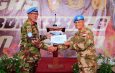 Satgas INDORDB XXXIX-G MONUSCO Gelar Tradisi Pelepasan Komandan Northern Sector