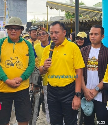 Golkar Tulungagung Gelar Gowes Sehat, Dorong Kantor Partai Jadi Rumah Aspirasi