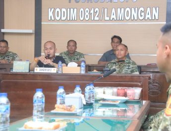 Dandim 0812/Lamongan Letkol Inf Deni Suryo Sambut Kunjungan OJT 10 Taruna Akmil di Makodim