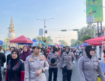 Polwan Polresta Sidoarjo Hadirkan Pengamanan Humanis di CFD