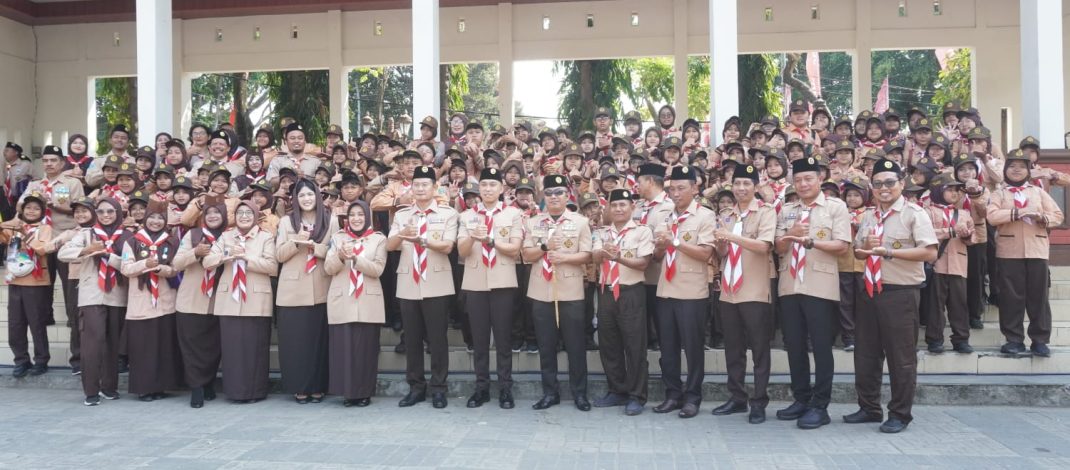 Hadir di Apel Besar Pramuka Alun-Alun Lamongan, Dandim 0812/Lamongan Dorong Semangat Generasi Muda