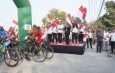 Dandim 0812/Lamongan Mendampingi Bupati Lamongan Lepas Peserta Gowes dan Jalan Sehat Kemerdekaan