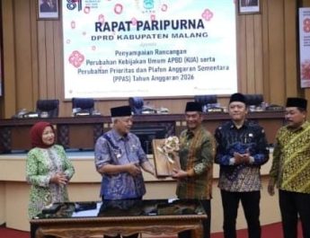 Bupati Dan Wakil Bupati Kabupaten Malang Hadiri Rapat Paripurna DPRD Bahas RPKU APBD (KUA) dan PPAS 2026